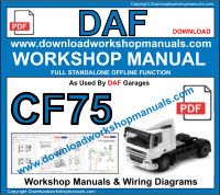 Daf CF75 Service Repair Workshop Manual download
